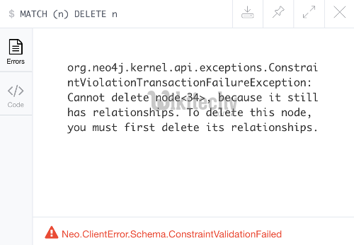  Neo4j delete a node using cypher